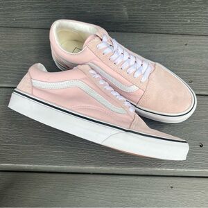 VANS PINK CANVAS SUEDE SNEAKERS SIZE 9
